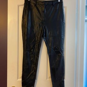 Wilfred free black leather pants